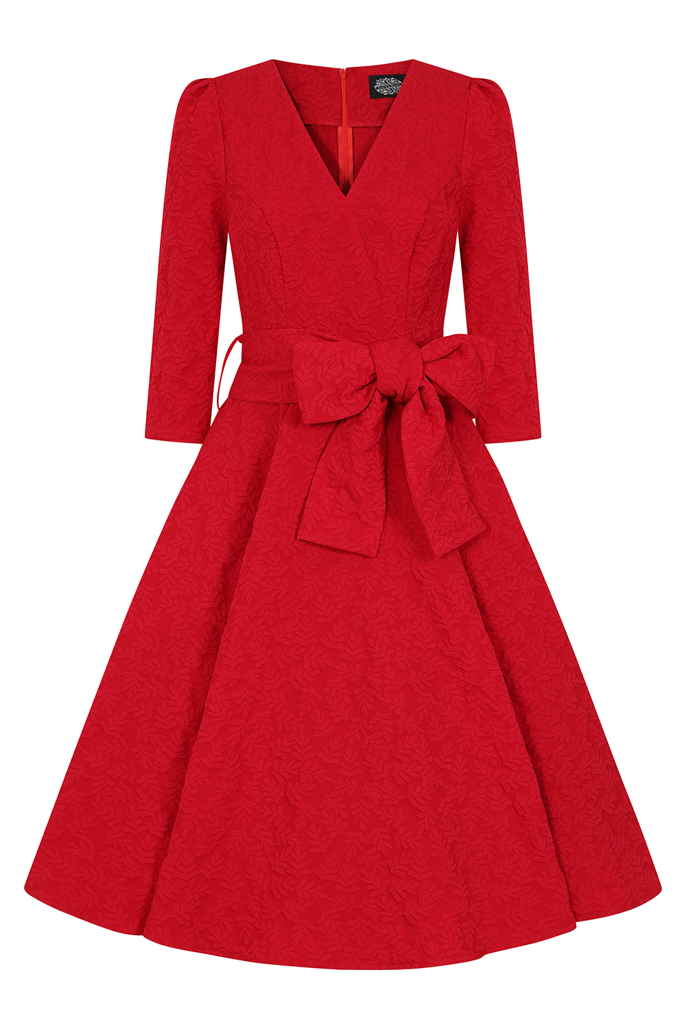 Lettie Embossed Swing Dress in Extended Sizing